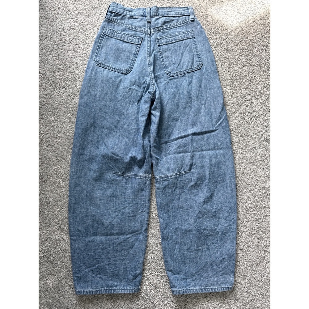 Universal Thread Womens Easy Barrel High Rise Pants Light Cotton Size 00 24x26‎ - Picture 5 of 6
